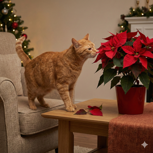La Flor de Pascua y tu Gato: Guía Definitiva de Supervivencia Navideña 2025