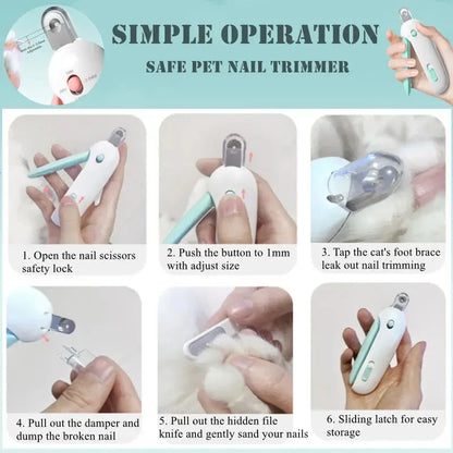 Corta uñas ajustable para perros y gatos