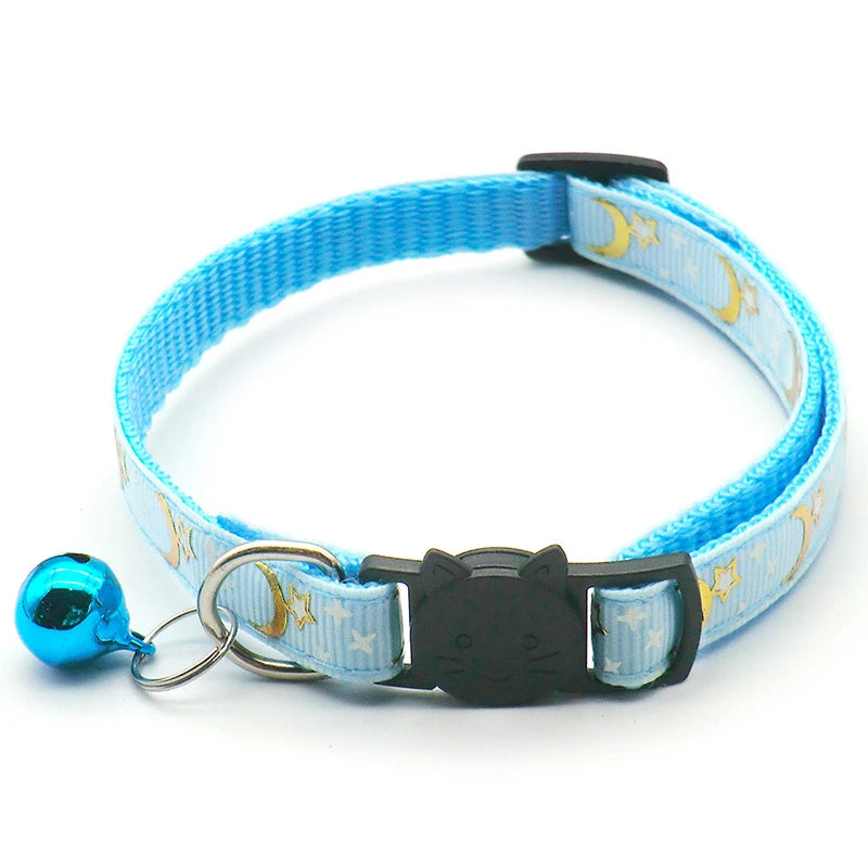 Collar para gatos con estrellas y luna