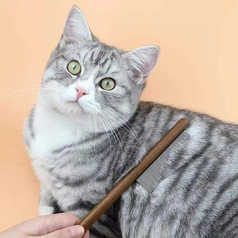 Peine para gatos de acero inoxidable